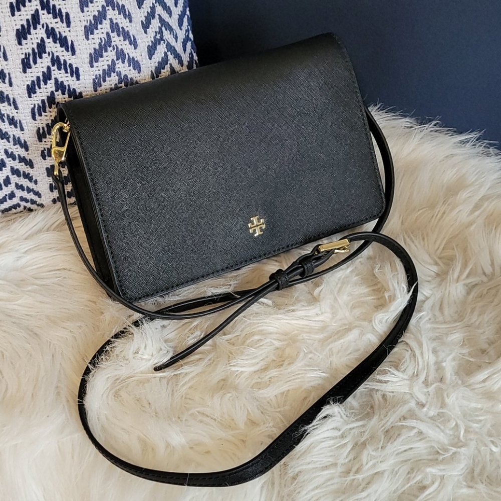 Tory Burch York Combo Crossbody in Black